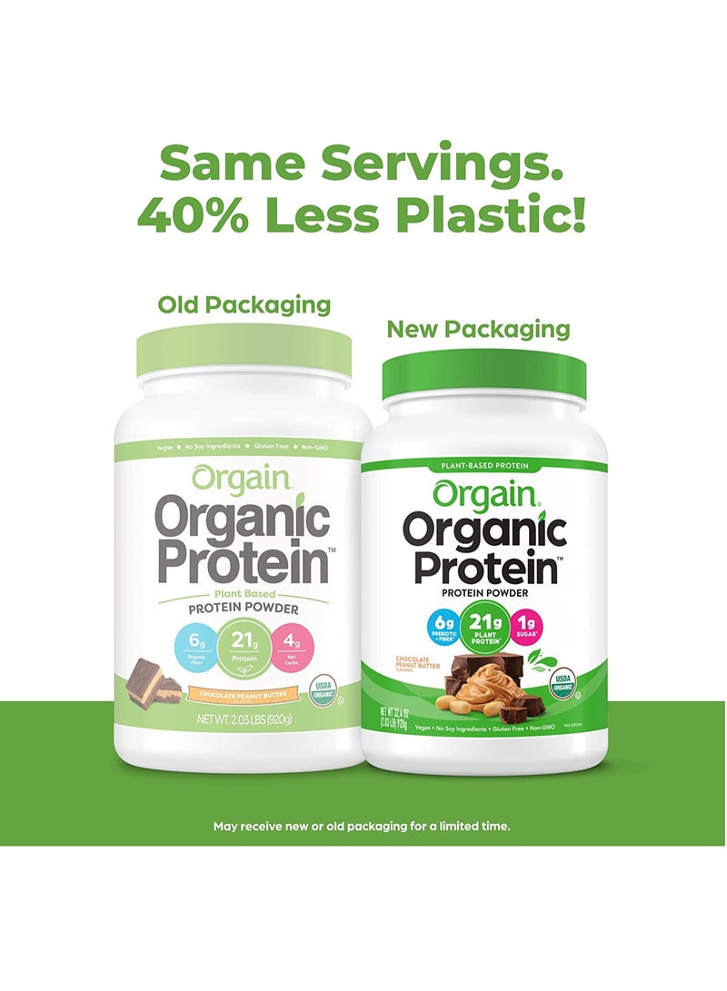 Orgain Organic Protein Powder Chocolate Peanut Butter 2.03 lb(920 g) - Image 3