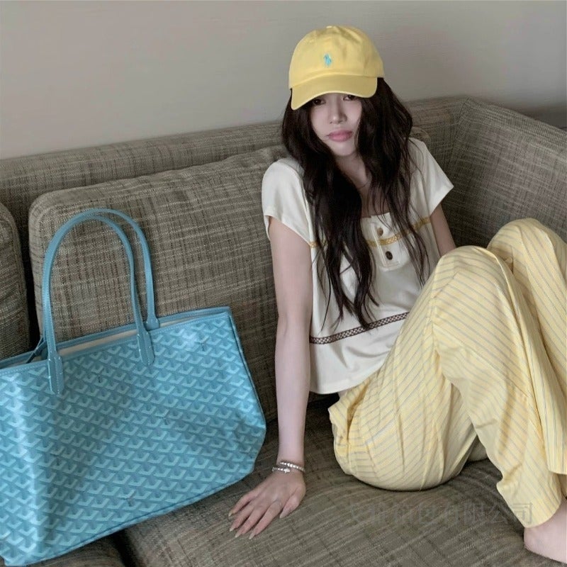 Large Capacity Tote Bag, Dog Tooth Pattern Shoulder Bag, Shopping Bag, Printed Handbag, Bucket Bag, Functional Bag, Versatile - Image 4