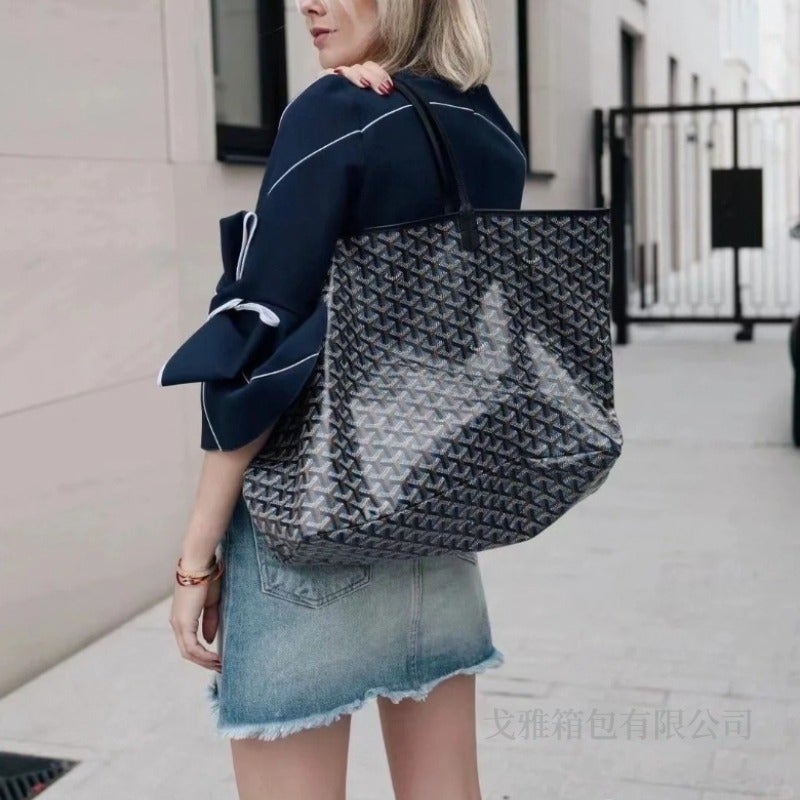Large Capacity Tote Bag, Dog Tooth Pattern Shoulder Bag, Shopping Bag, Printed Handbag, Bucket Bag, Functional Bag, Versatile - Image 5