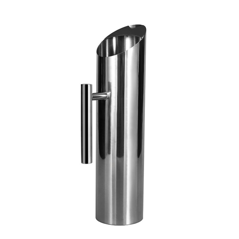 GWENBHMTOOL Stainless Steel Alkaline Water Pitcher Carafe Water Jug with Ice Guard 70oz 2L Chrome Plated Mirror Finish Cold Drinking Water Pouch with Handle Home Hotel Restaurant Serving Tool by GwenB 