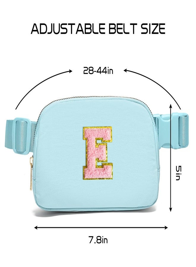 Gitus Belt Bag Fanny Pack Crossbody Bags with Initial Letter Patch Cute Stuff Birthday Gifts for Teenager Girls Trendy Preppy Stuff for Teen Girls Cool Stuff for Teens, Icing Blue, 7.8 x 2.4 5 inches - Image 3