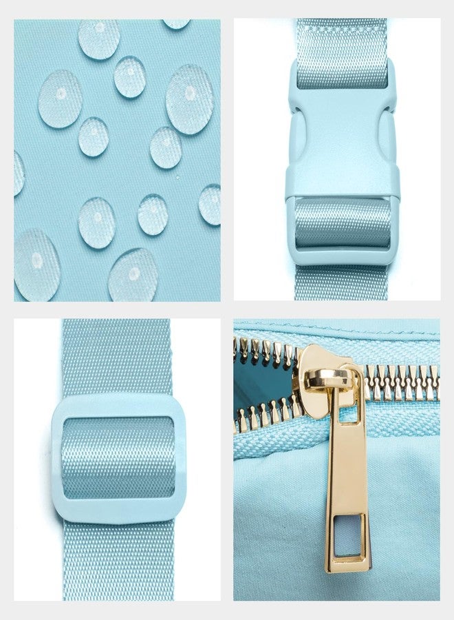 Gitus Belt Bag Fanny Pack Crossbody Bags with Initial Letter Patch Cute Stuff Birthday Gifts for Teenager Girls Trendy Preppy Stuff for Teen Girls Cool Stuff for Teens, Icing Blue, 7.8 x 2.4 5 inches - Image 4