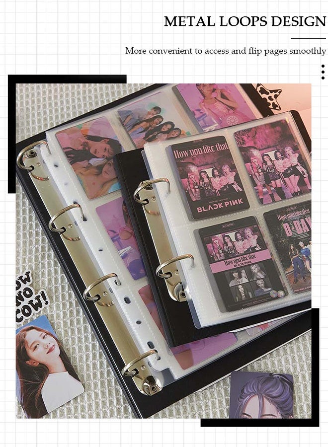 DUNISO ألبوم صور جيوب، ألبوم صور A5 50 صفحة مع 200 جيب، ألبوم قصاصات صغير DIY، ألبومات صور محمولة لتخزين صور العائلة وبطاقات المشاهير وصور الذكرى السنوية - Image 5