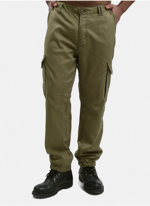 Polyester Jogger Pants with Belt Loops