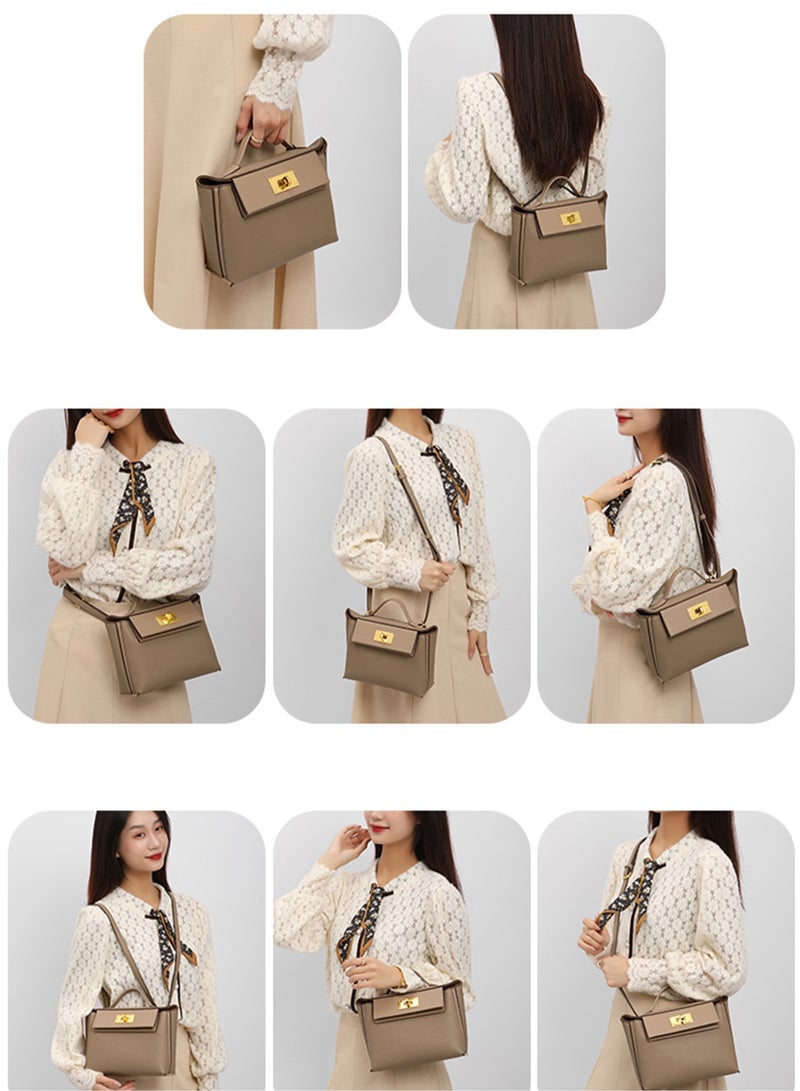 BLLE ROWN Women's Luxury Handbags Top Handle Satchel Bag Commuter PU Leather Versatile Crossbody Shoulder Bags For Ladies - Image 3