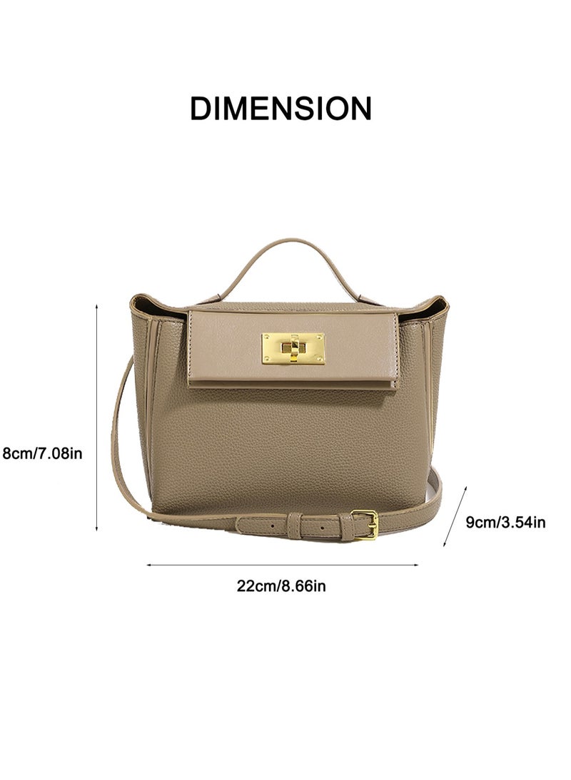 BLLE ROWN Women's Luxury Handbags Top Handle Satchel Bag Commuter PU Leather Versatile Crossbody Shoulder Bags For Ladies - Image 4