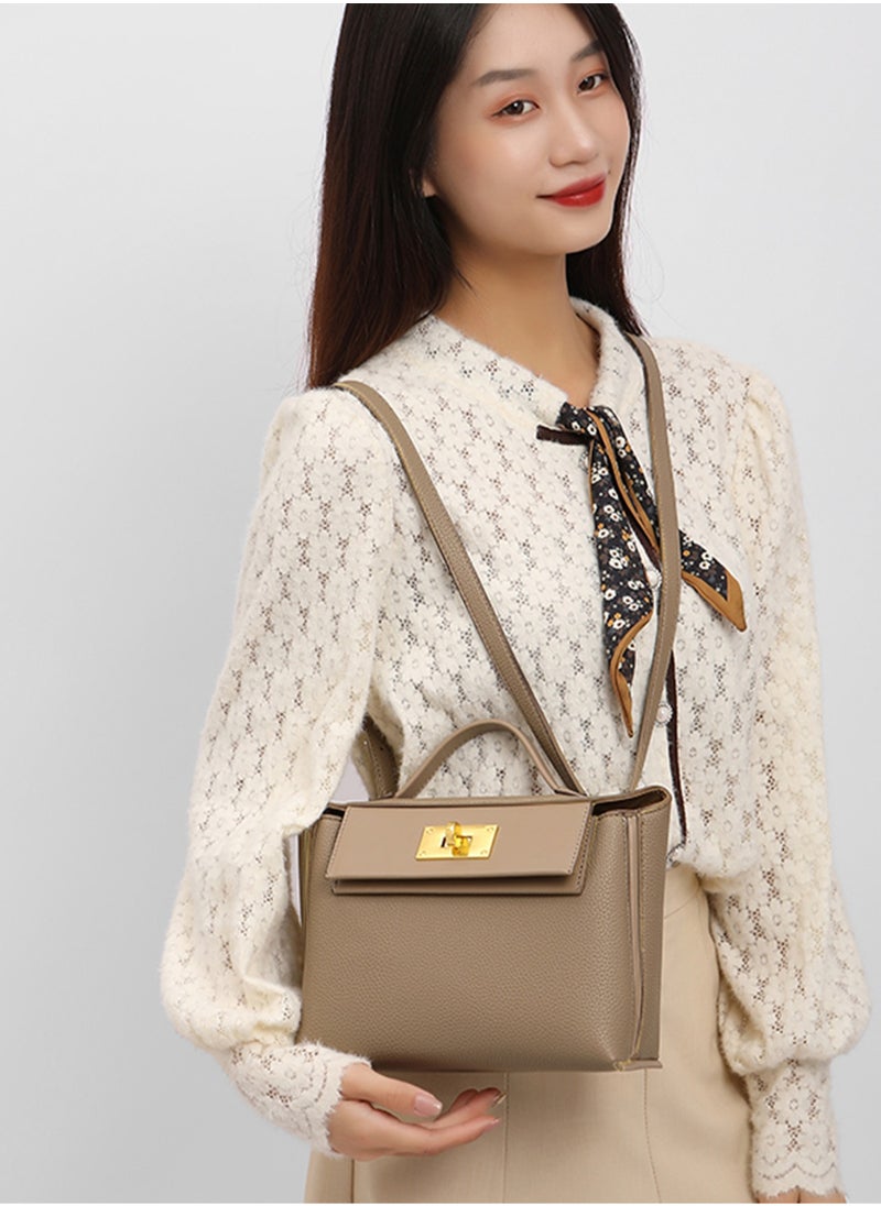 BLLE ROWN - Women's Luxury Handbags Top Handle Satchel Bag Commuter PU Leather Versatile Crossbody Shoulder Bags For Ladies - Image 1