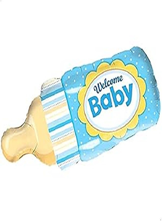 Welcome Baby Boy Bottle Balloon