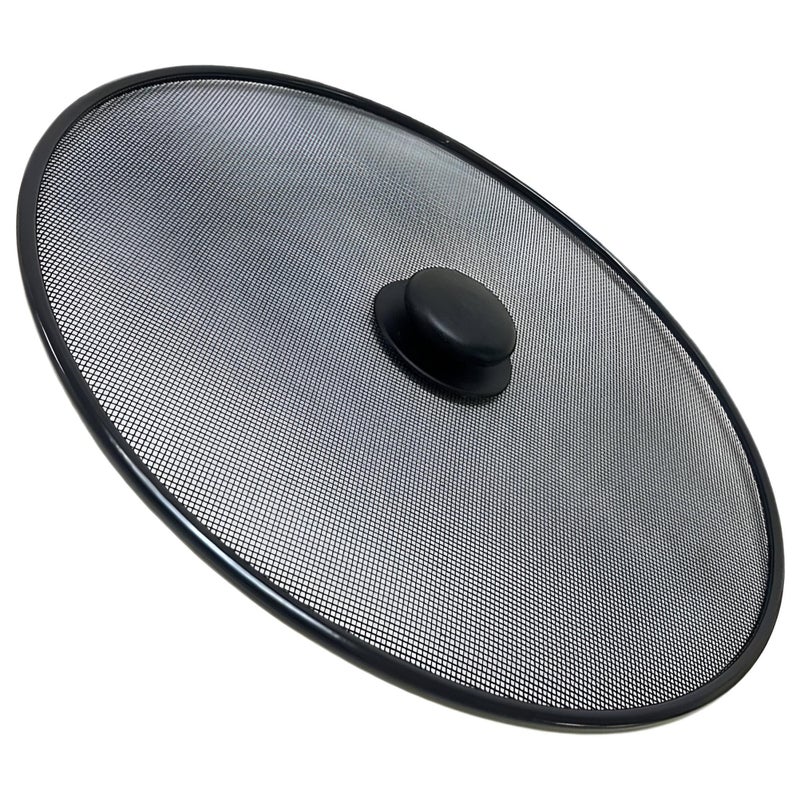 Stainless Steel Pan Lid - Heat-Resistant Grease Screen for Stove Top, Perfect for Frying and Cooking with Splash Guard, Easy to Clean, Heavy-Duty Construction for Long-Term Use (1PCS) - Image 1