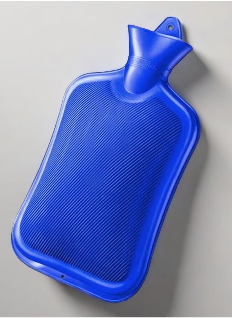 Sumbow Hot Water Bag in Hot & Cold Therapies, 2L Hot Water Bag for Menstrual Cramps, Neck and Shoulder Pain Relief, Hand Feet Warmer Color Blue  - Image 1