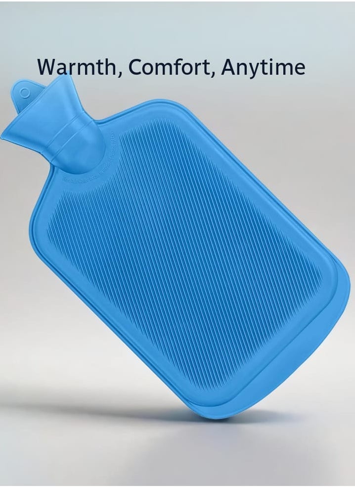 Sumbow Hot Water Bag in Hot & Cold Therapies, 2L Hot Water Bag for Menstrual Cramps, Neck and Shoulder Pain Relief, Hand Feet Warmer Color Blue  - Image 5