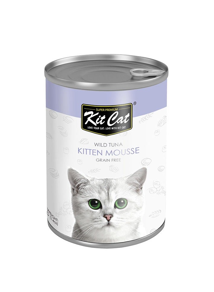 كيت كات طعام القطط المعلب بنكهة التونة البرية 400 جرام - Image 1