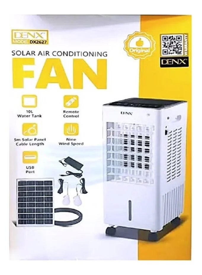 Denx DX2627 Portable Solar Air Conditioner with 10L Water Tank and Remote Control - Image 3