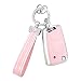 PIFOOG Key Fob Cover for Volkswagen VW Tiguan Jetta Golf GTI Altas S Pink 4 Button Car Keys Case Shell Full Covers Accessories Bling Keychain Protector Girly Women TPU - Image 2