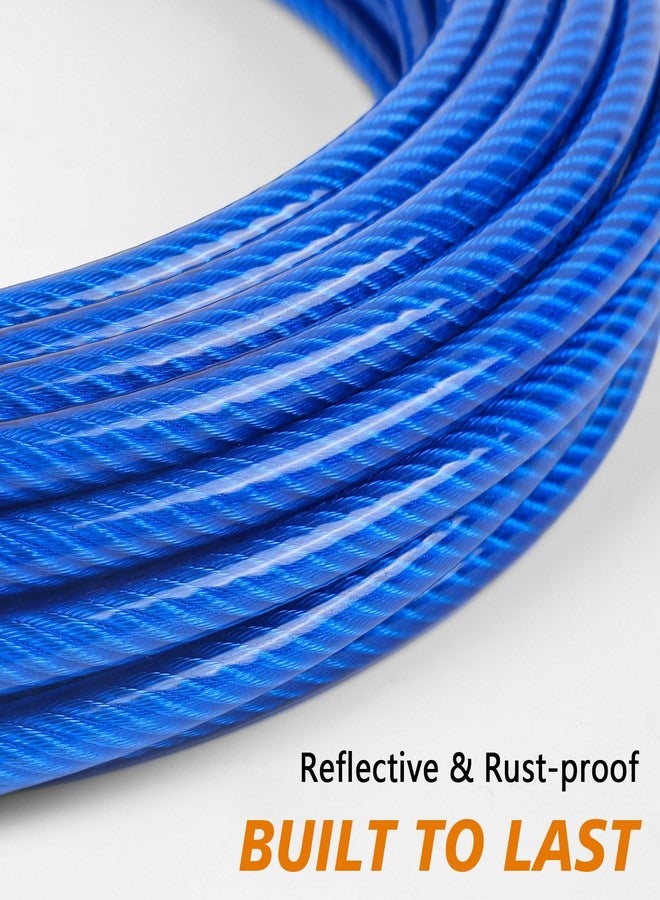 XiaZ Dog Tie Out Cable, Heavy Duty Dog Chains for Outside with Lockable Hook, Pet Runner Cable Leads for Yard, Dogs Line Tether for Small Medium Dogs Up to 250 LBS (70FT, Blue) - Image 5