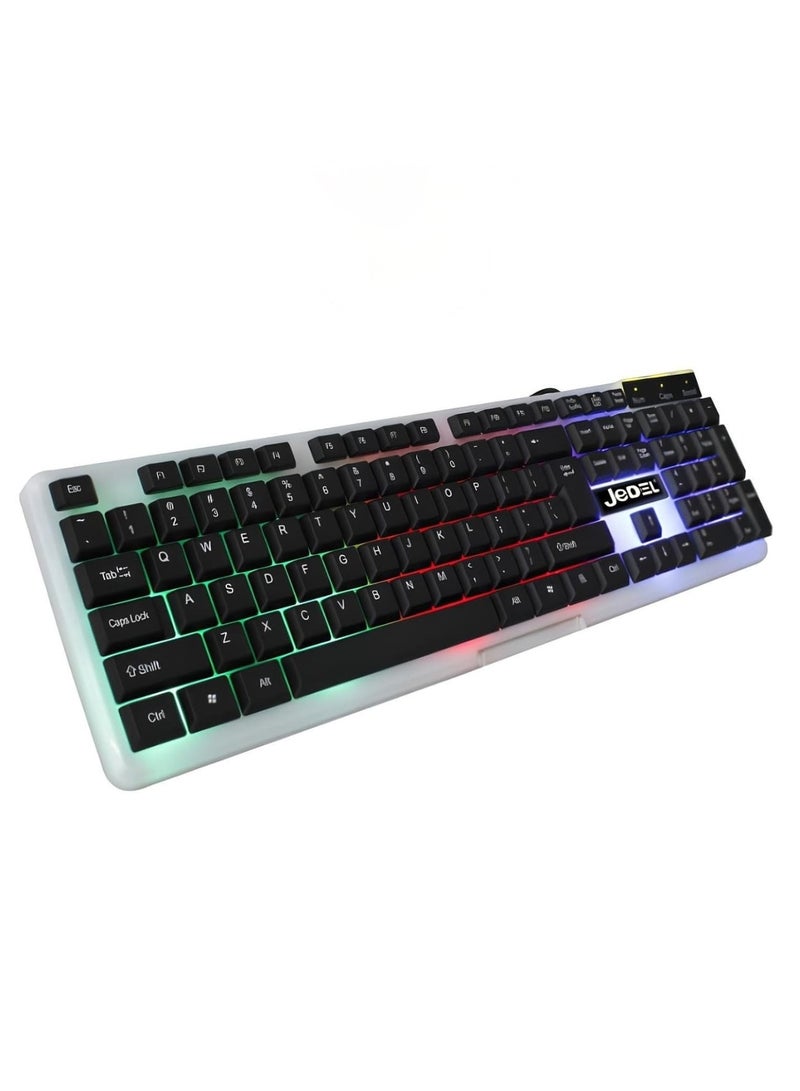 JeDEL K500 Wired with RGB Light Gaming Keyboard
