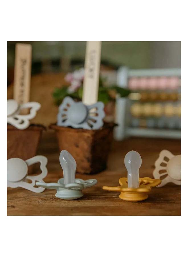 FRIGG Lucky Symmetrical Silicone Baby Pacifier 6-18M 1-Pack Silky Satin - Size 2 - Image 4