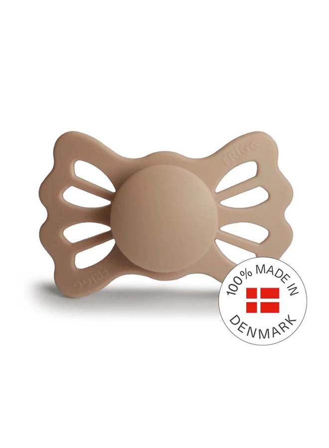 FRIGG Lucky Symmetrical Silicone Baby Pacifier 6-18M 1-Pack Silky Satin - Size 2
