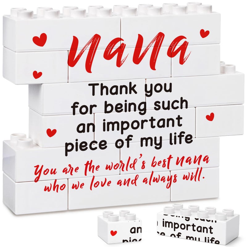 BdayPtion Nana Plaque Mothers Day Birthday Gifts for Grandma  Nana Gifts from Grandkids  Grandma Nana Grandparents Gifts from Granddaughter Grandson  Best Nana Ever Gifts  Grandmother Nana Desk Decorations Sign  - Image 1