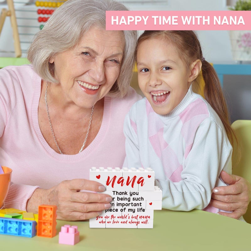 BdayPtion Nana Plaque Mothers Day Birthday Gifts for Grandma  Nana Gifts from Grandkids  Grandma Nana Grandparents Gifts from Granddaughter Grandson  Best Nana Ever Gifts  Grandmother Nana Desk Decorations Sign  - Image 4