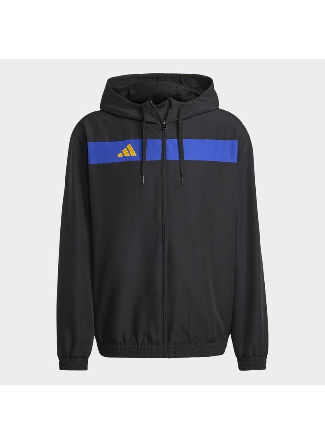 Adidas تييرو إي إس دبليو هود أسود/سيلوبول/كرييل - Image 1