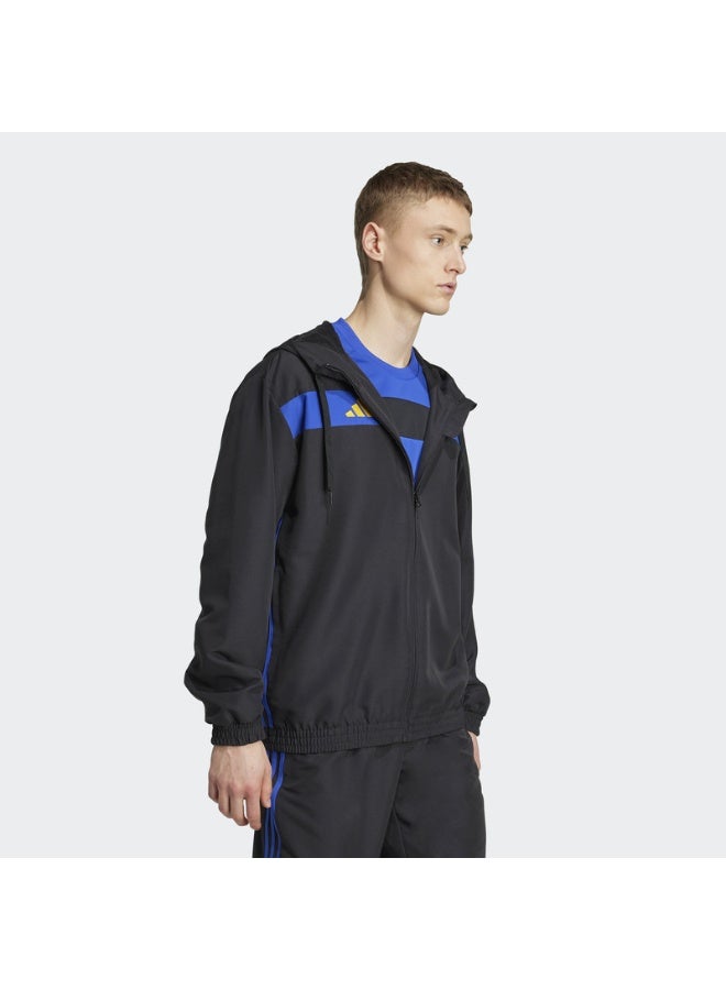 Adidas تييرو إي إس دبليو هود أسود/سيلوبول/كرييل - Image 4
