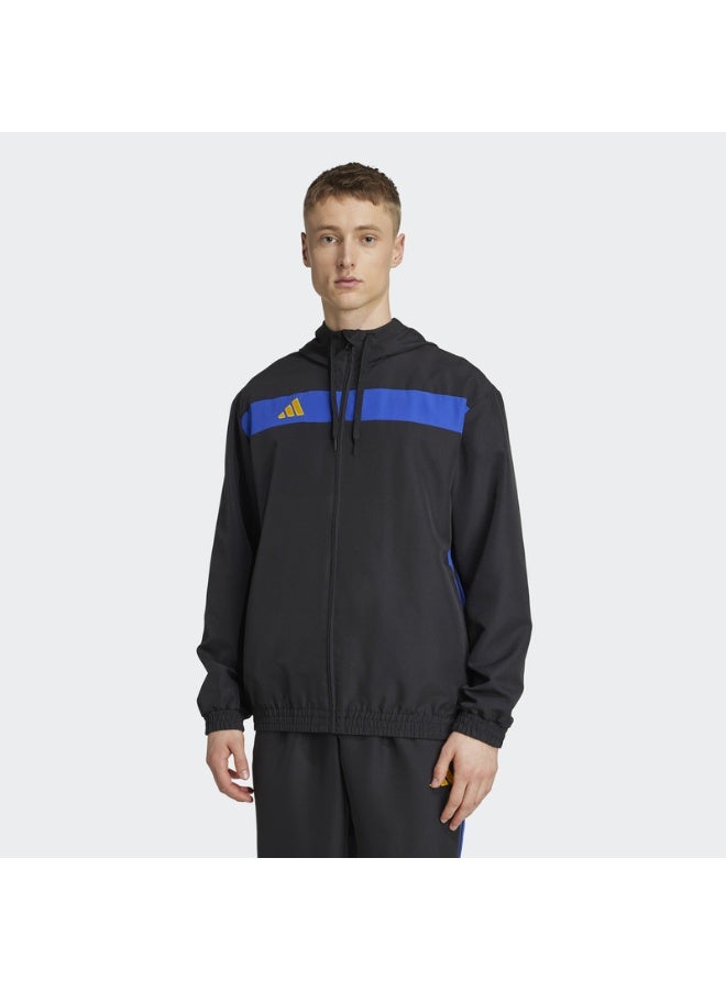 Adidas تييرو إي إس دبليو هود أسود/سيلوبول/كرييل - Image 2