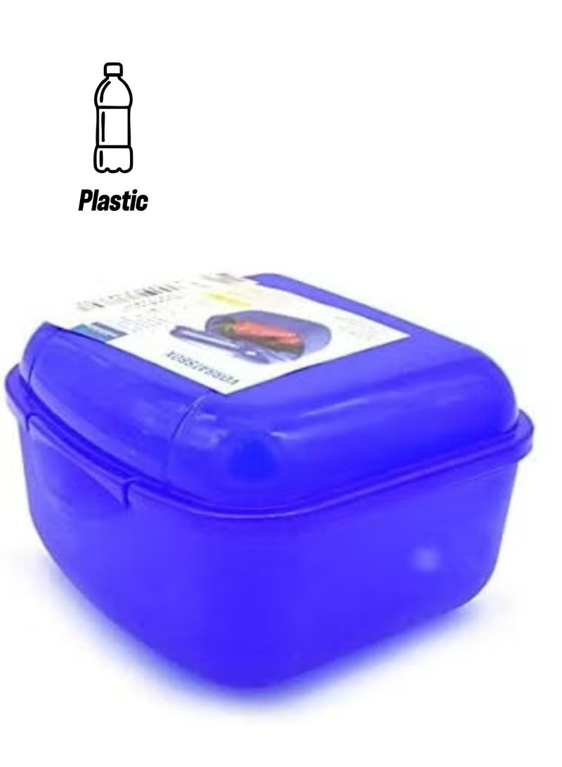 RIVAL Blue Snack Carrier – Snack Container for Kids, School, Office, and Kitchen Food Storage - Image 1
