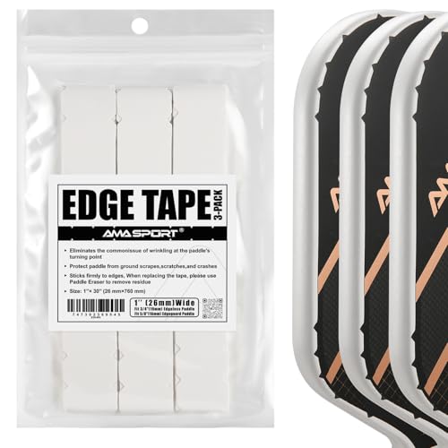 PICKLETECH Pickleball Paddle Protection Tape - Paddle Head Edge Guard - Racket Edge Protection Tape -Fit Perfectly Curved Edge -No Wrinkling - Image 1