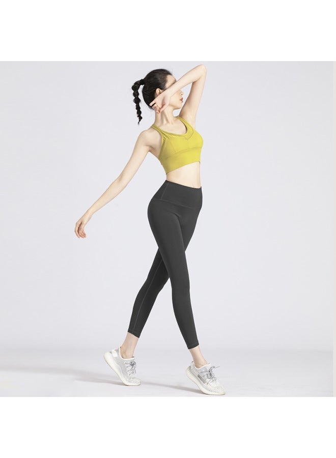Peach High Waist One-piece Non-embarrassing Line Sports Running Ankle-length Pants Anti-hemming Fitness Training Yoga Pants - Image 4