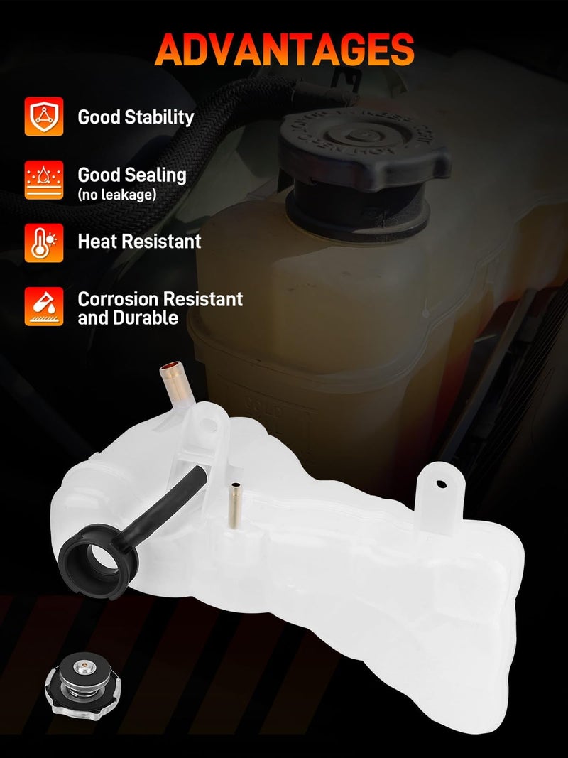 GDUKOP 603-380 Engine Coolant Reservoir Tank with Cap Compatible with Chrysler 300, Dodge Challenger Charger 2011-2023 Replaces# 55111260AF, 55111260AB - Image 5