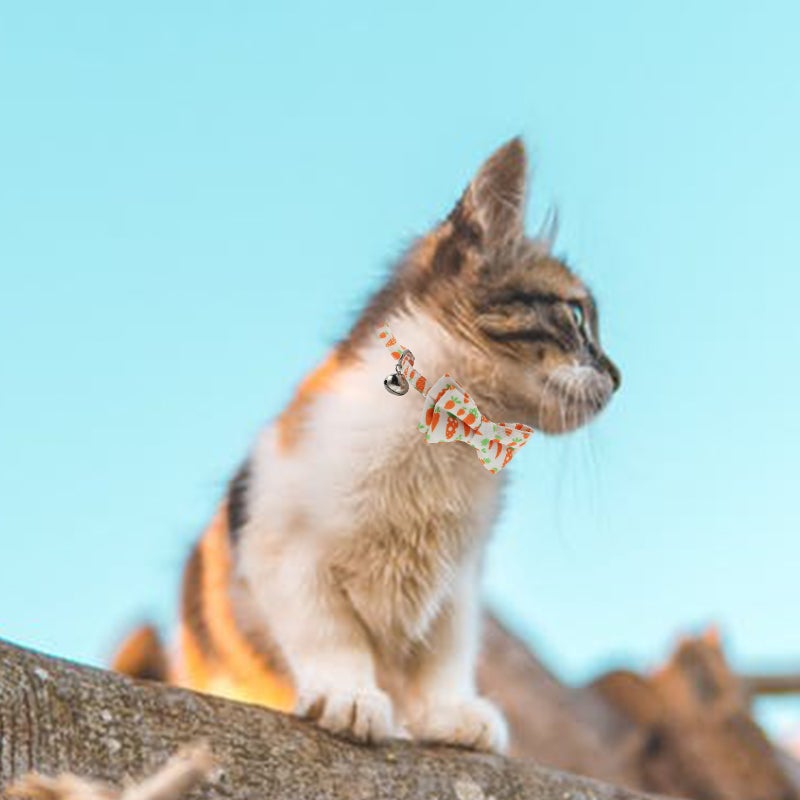 🐾 طوق قط قابل للتعديل مع ربطة عنق وجرس لتزيين أنيق - Image 3
