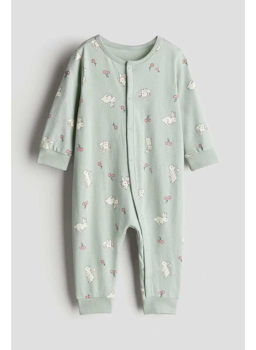 H&M Patterned Sleepsuit