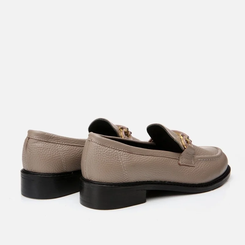Hotiç 01AYH291330A230 GENUINE Leather Gray Women's Loafer
