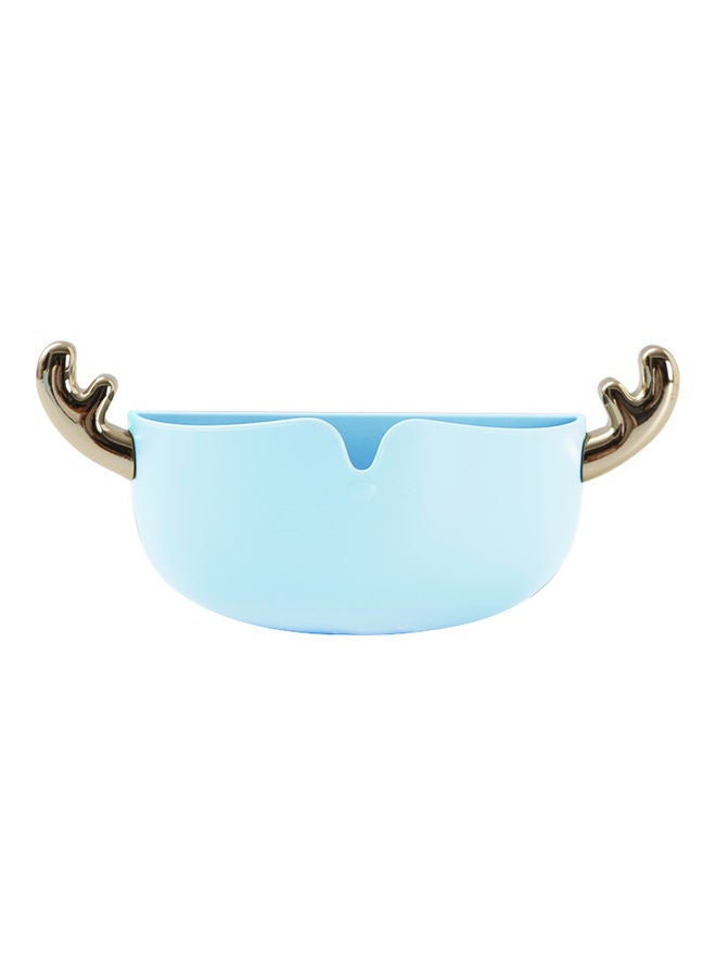 NIBEMINENT Cute Deer Horn Shaped Soap Holder Blue