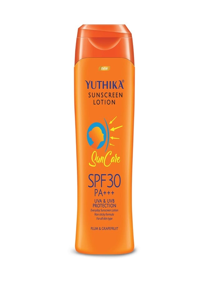 Yuthika Sunscreen Lotion Sun Care SPF 30 PA+++ UVA & UVB Protection, 100ml