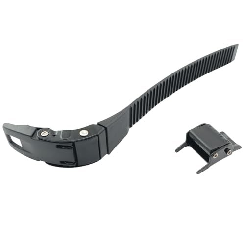 Pro Bamboo Kitchen Set of 2 Inline Skate Strap Replacement Strap Pack of Screws Skate Snap Toothed Strap Skate Wheel Snap Clip Roller Blade Replacement Strap for Quad Skates Black - Image 5