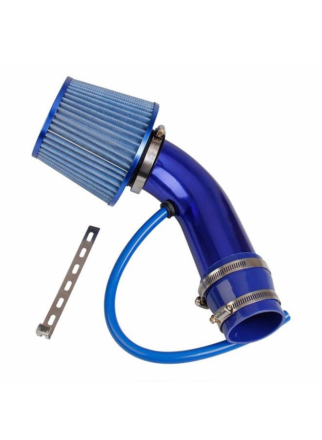 Pindex Universal High Flow 3 Inch Cold Air Intake Induction Pipe Hose Kit with Air Filter - Image 1