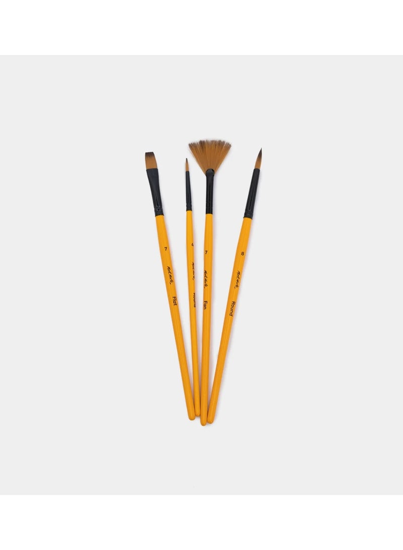 Mont Marte 4-Piece Signature Acrylic Brush Set - Image 2