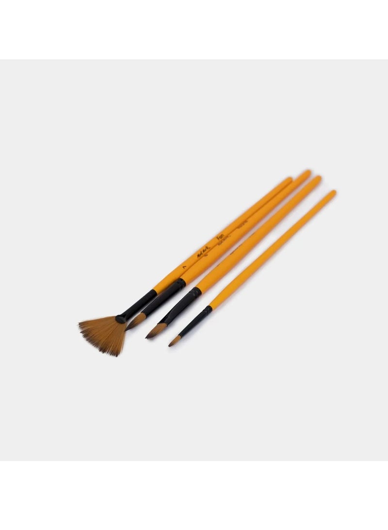 Mont Marte 4-Piece Signature Acrylic Brush Set - Image 4