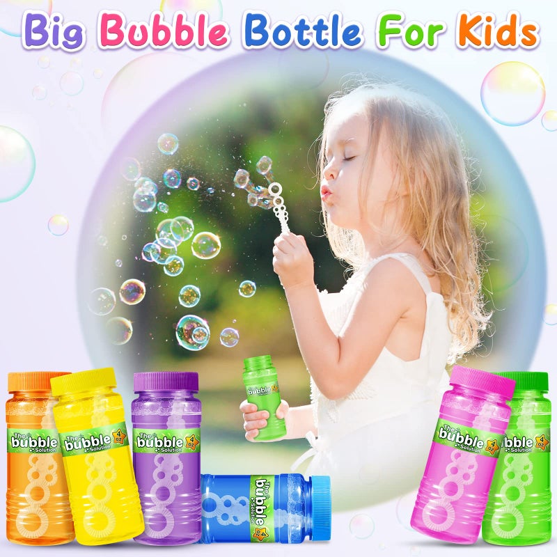 V-Opitos VOpitos 24 Pack Bubble Bottles with Wands in 6 Colors 4oz Bubbles Solution Bubble Party Favors for Kids Themed Birthday School Classroom Prizes for Boys  Girls Ideal Goodies Stuffers - Image 3
