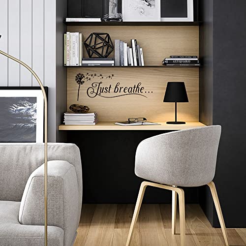 MOVANKRO Just Breathe Vinyl Wall Decal Yoga Quotes Positive Relax Motto Art Letters Sayings Living Room Décor Lettering - Image 2
