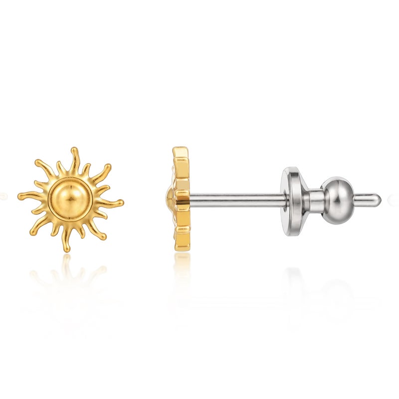 Limerencia Implant Grade Pure Titanium Studs, F136 Hypoallergenic G23 Small Dainty Cubic Zirconia Earrings for Women's Sensitive Ears - Image 1