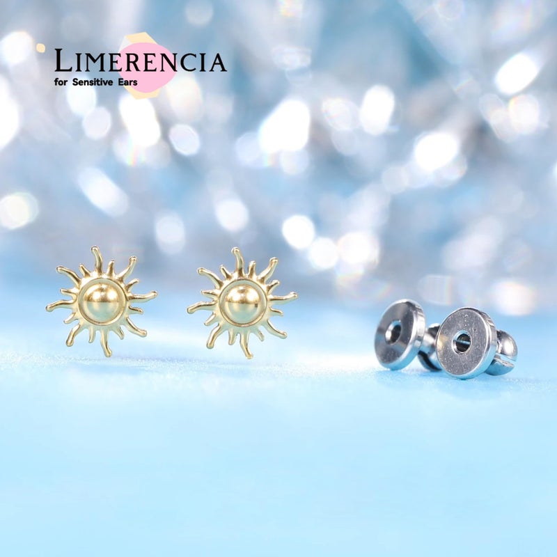 Limerencia Implant Grade Pure Titanium Studs, F136 Hypoallergenic G23 Small Dainty Cubic Zirconia Earrings for Women's Sensitive Ears - Image 4