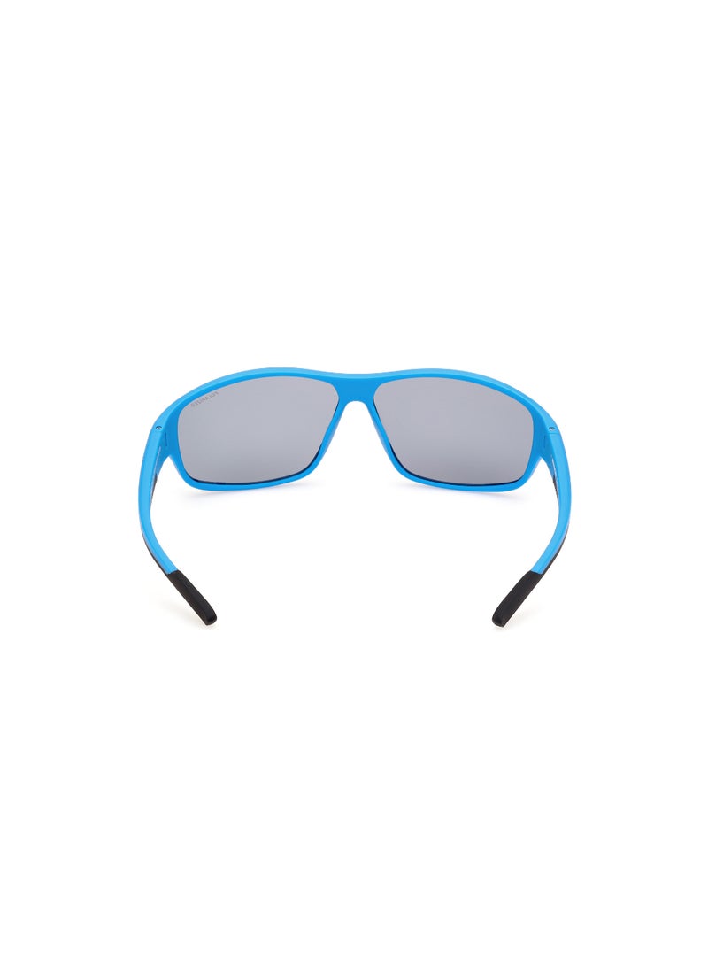 SKECHERS Men's Polarized Oval Shape Plastic Sunglasses SE636491D65 - Lens Size: 65 Mm - Matte Blue - Image 5