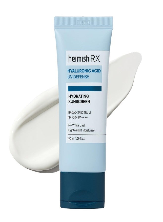 HEIMISH RX Hyaluronic Acid Hydrating Sunscreen - Daily Sunscreen For Face, SPF Face Moisturiser, Broad Spectrum SPF 50, No White Cast, Lightweight, Fast-absorbing, Korean Skincare, 50ml (1.69 fl. oz) - Image 1