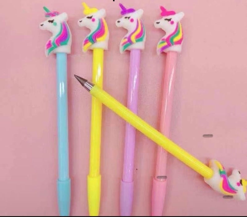 Returngifts - 20 infinity Pencils for kids return gifts. Unicorn shaped pencils are having special nib that will never end. Birthday return gifts for kanjak girls in bulk - Image 3