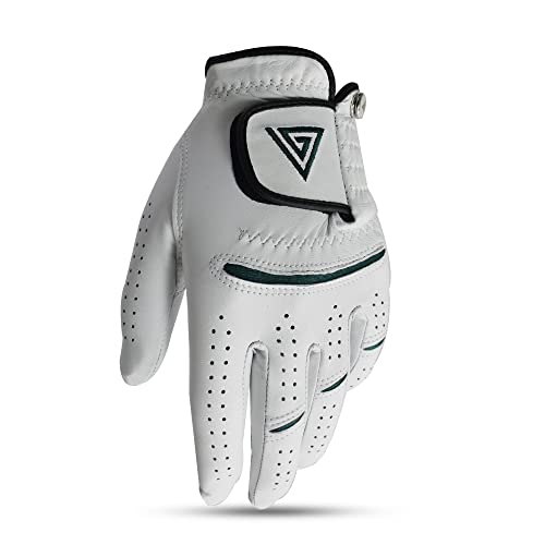 Viper Golf Men's TourTuf 2.0 Cabretta Leather Golf Glove - Left Hand (White, Medium Large) - Image 4