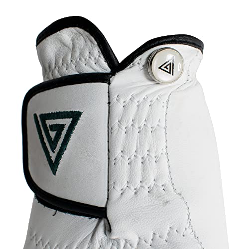 Viper Golf Men's TourTuf 2.0 Cabretta Leather Golf Glove - Left Hand (White, Medium Large) - Image 5