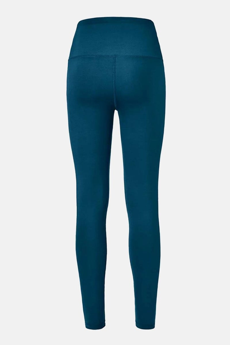 Tchibo Women Sportswear Fit Plain Pull On Training Tights, Navy  - Image 3